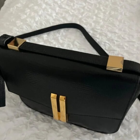 Demellier Vancouver crossbody bag (Authentic Croc/lizzard black) - Picture 6 of 9